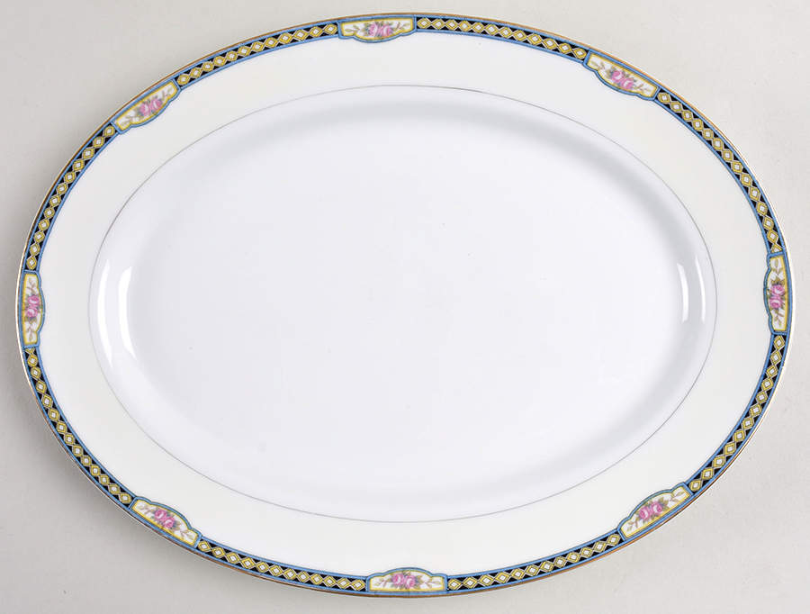 Margate 11" Oval Serving Platter by Noritake-1