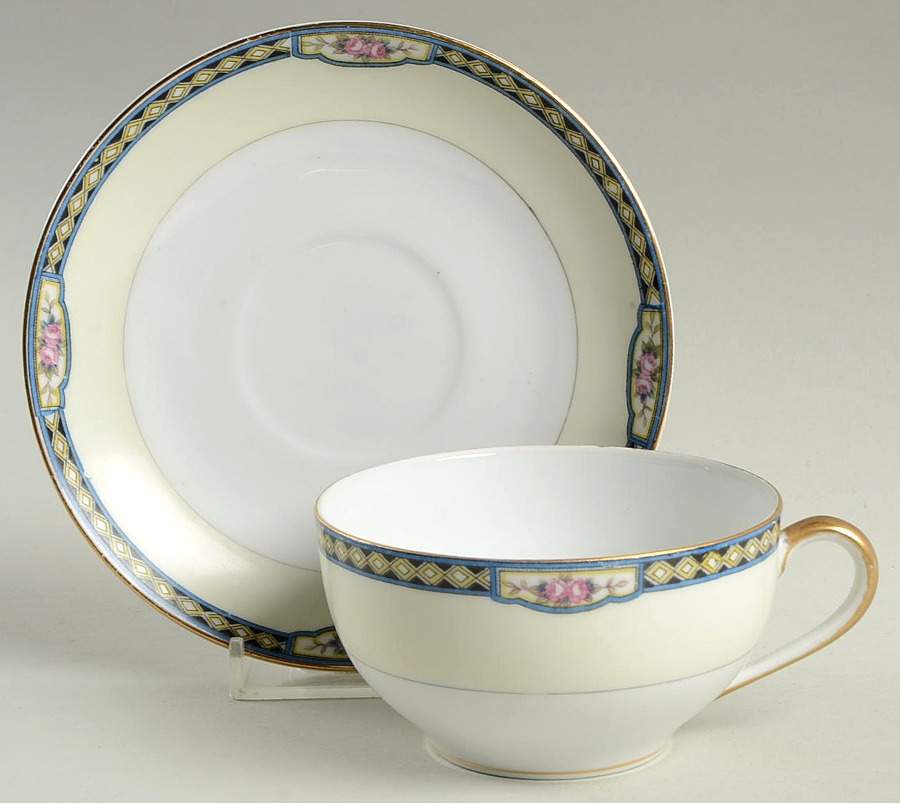 Margate Flat Cup & Saucer Set by Noritake-1