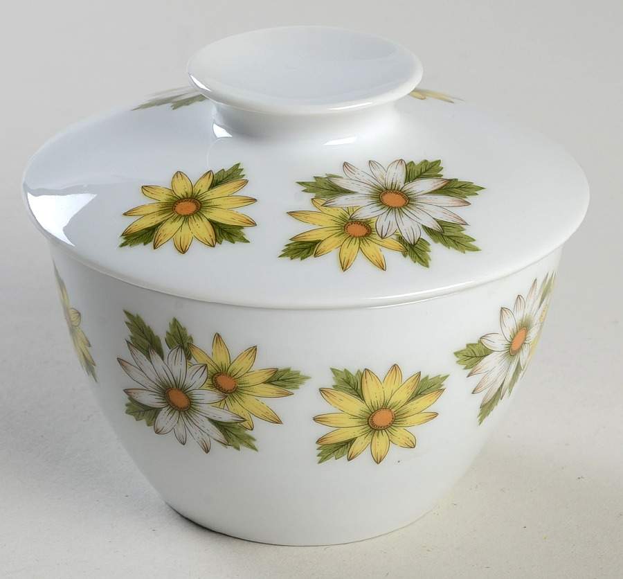 Marguerite Sugar Bowl & Lid by Noritake-1