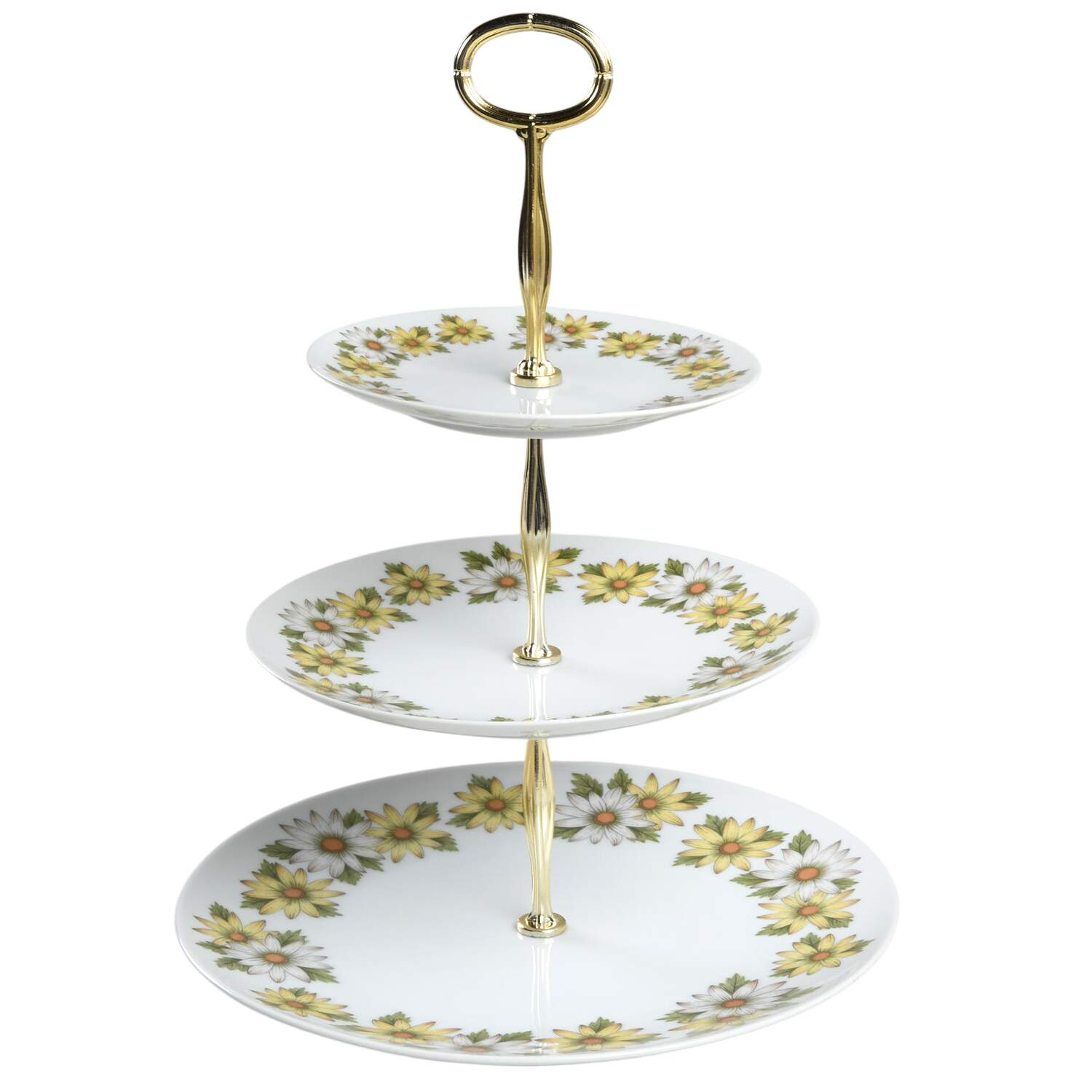 Marguerite 13 7/8"-14 1/4" 3-Tiered Serving Tray(DP,SP,BB) HC by Noritake-1