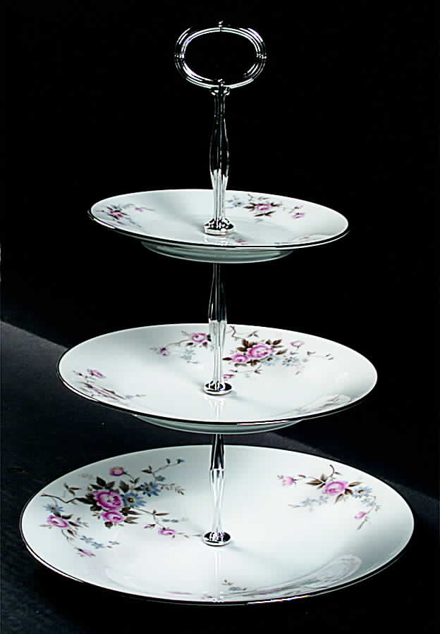 Marianne 13 7/8"-14 1/4" 3-Tiered Serving Tray(DP,SP,BB) HC by Noritake-1
