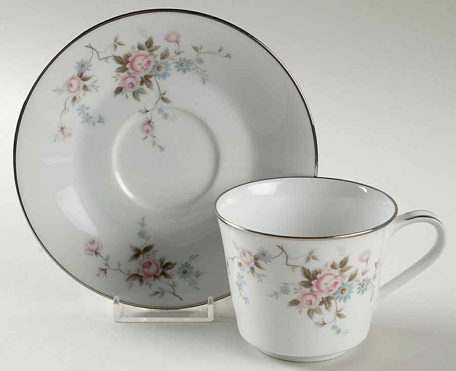 Marianne Flat Cup & Saucer Set by Noritake-1
