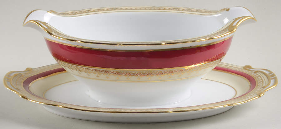 Marie Gravy Boat with Attached Underplate by Noritake-1