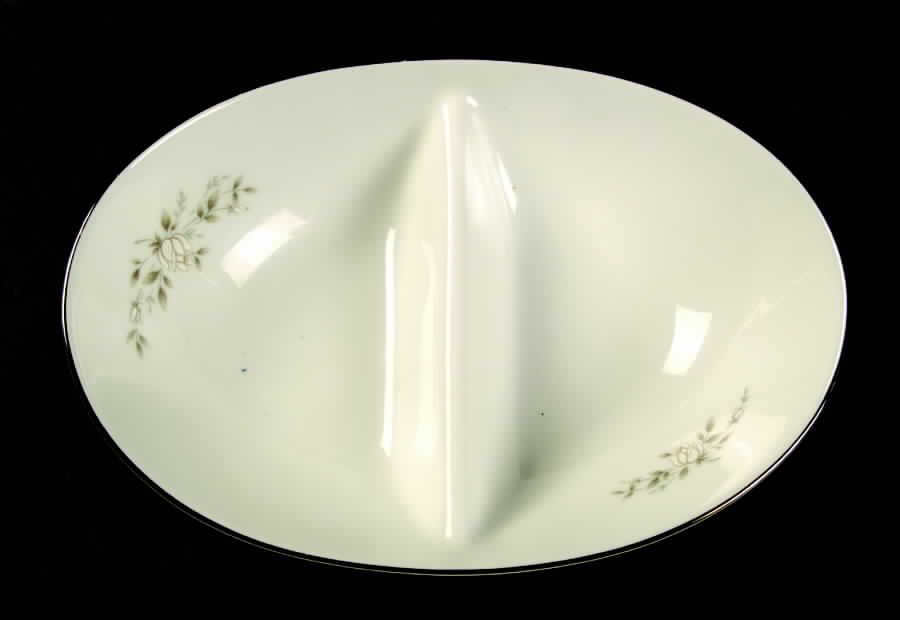 Marietta 10" Oval Divided Vegetable Bowl by Noritake-1
