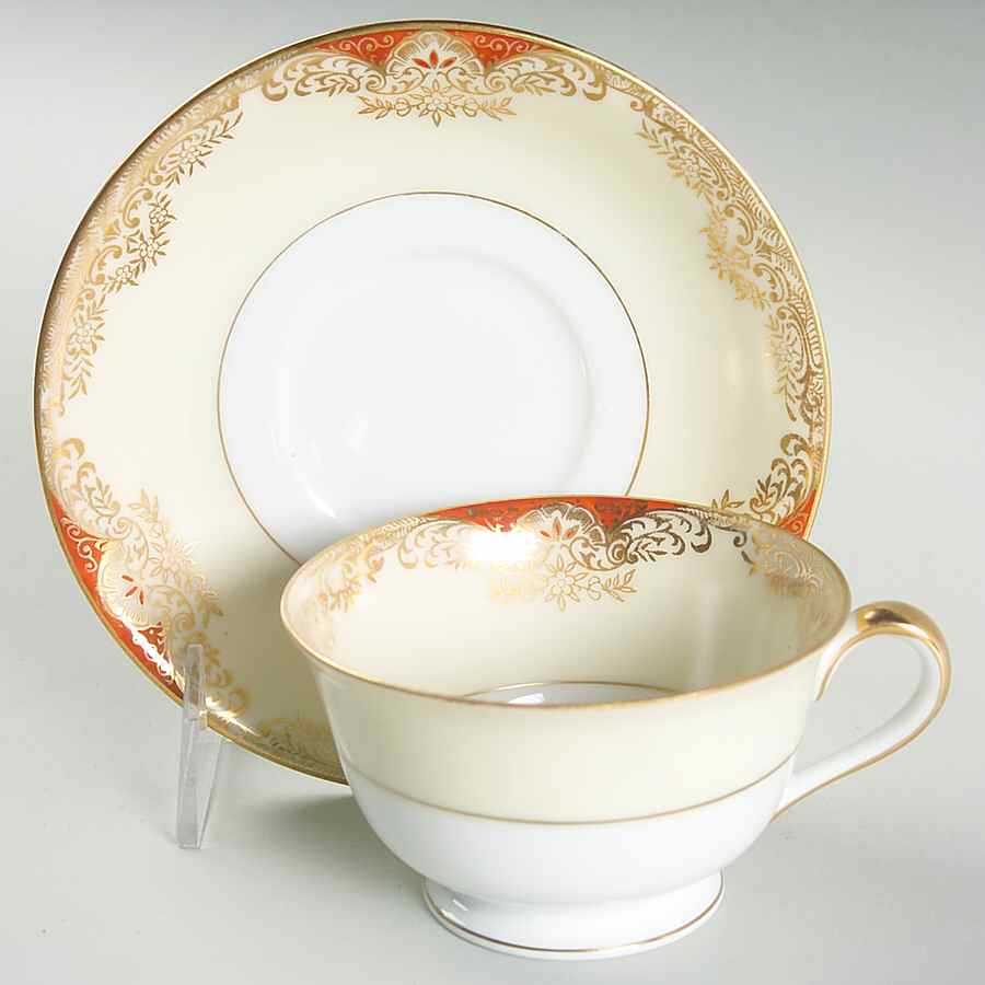 Marietta Footed Cup & Saucer Set by Noritake-1