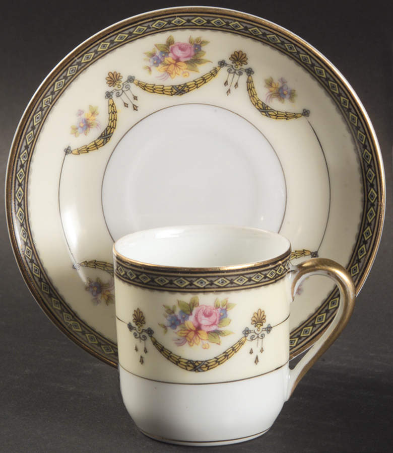 Marigold Flat Demitasse Cup & Saucer Set by Noritake-1
