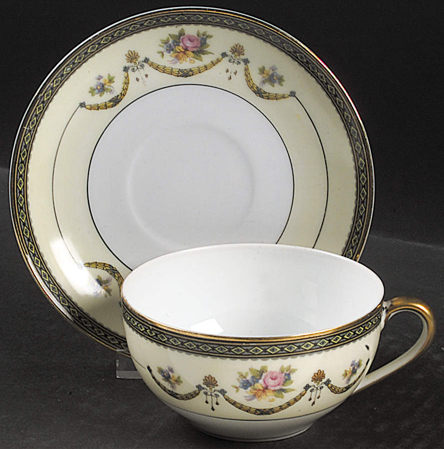 Marigold Flat Cup & Saucer Set by Noritake-1