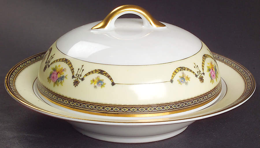 Marigold Round Covered Butter by Noritake-1