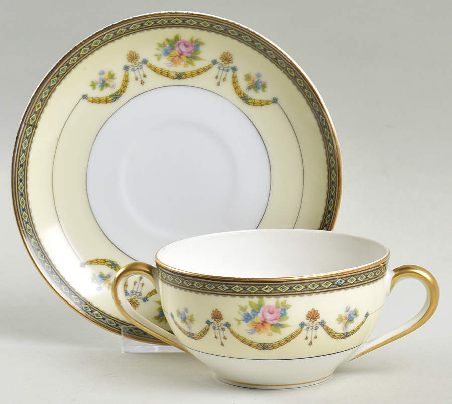 Marigold Flat Bouillon Cup & Saucer by Noritake-1
