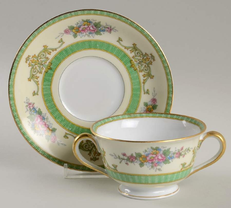 Marilyn Footed Bouillon Cup & Saucer by Noritake-1
