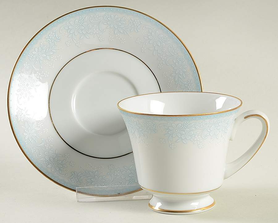 Marina Footed Cup & Saucer Set by Noritake-1