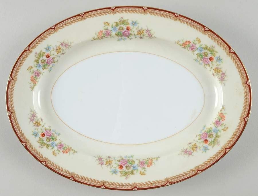 Mariposa 11" Oval Serving Platter by Noritake-1