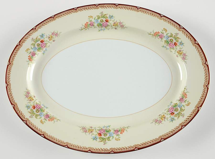 Mariposa 13" Oval Serving Platter by Noritake-1