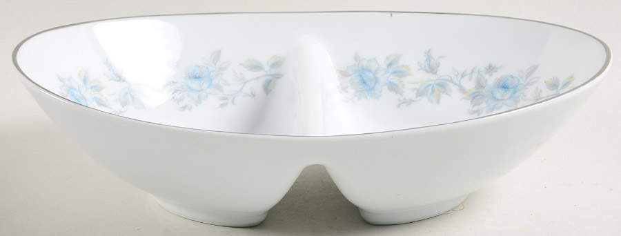 Mariposa 10" Oval Divided Vegetable Bowl by Noritake-1