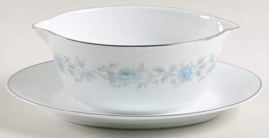 Mariposa Gravy Boat with Attached Underplate by Noritake-1