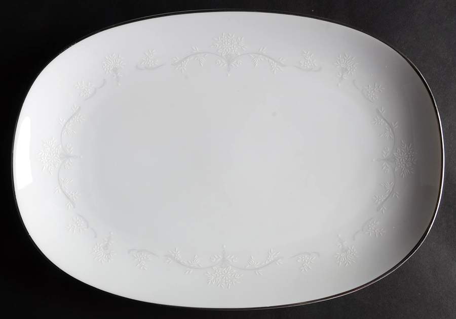 Mariposa 13" Oval Serving Platter by Noritake-1