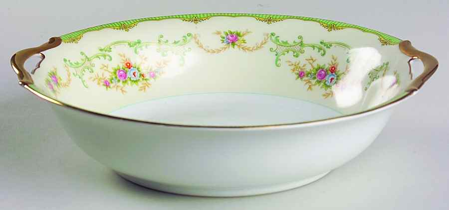 Marlene Green 9" Round Vegetable Bowl by Noritake-1