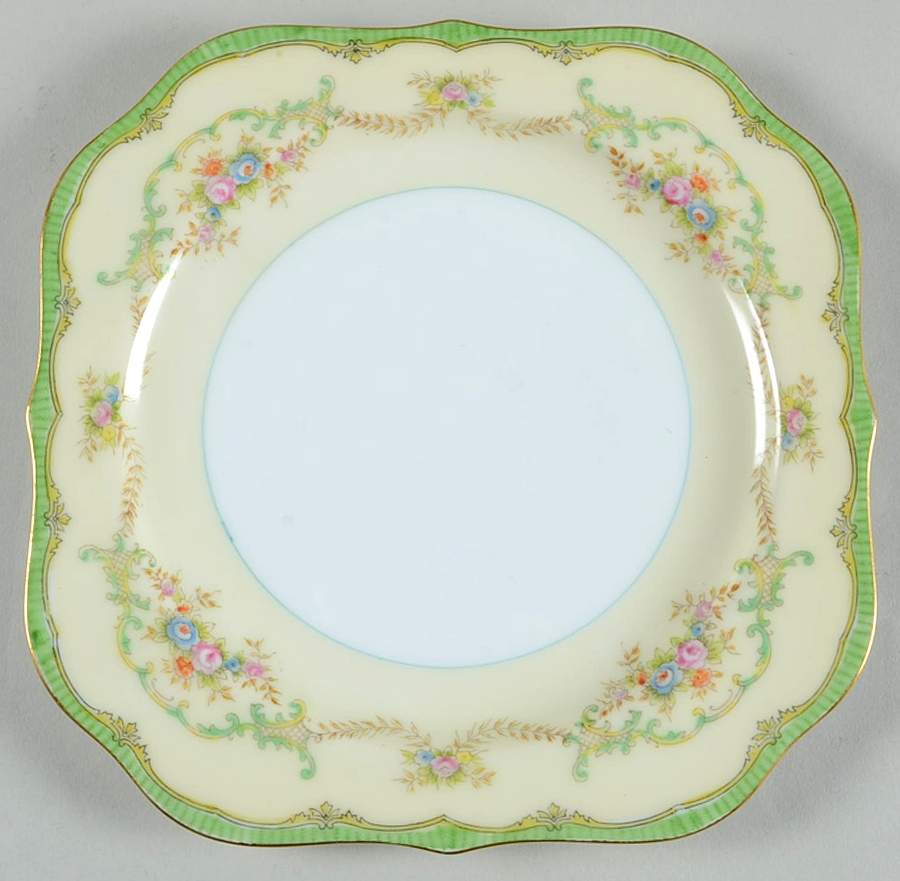 Marlene Green Square Salad Plate by Noritake-1