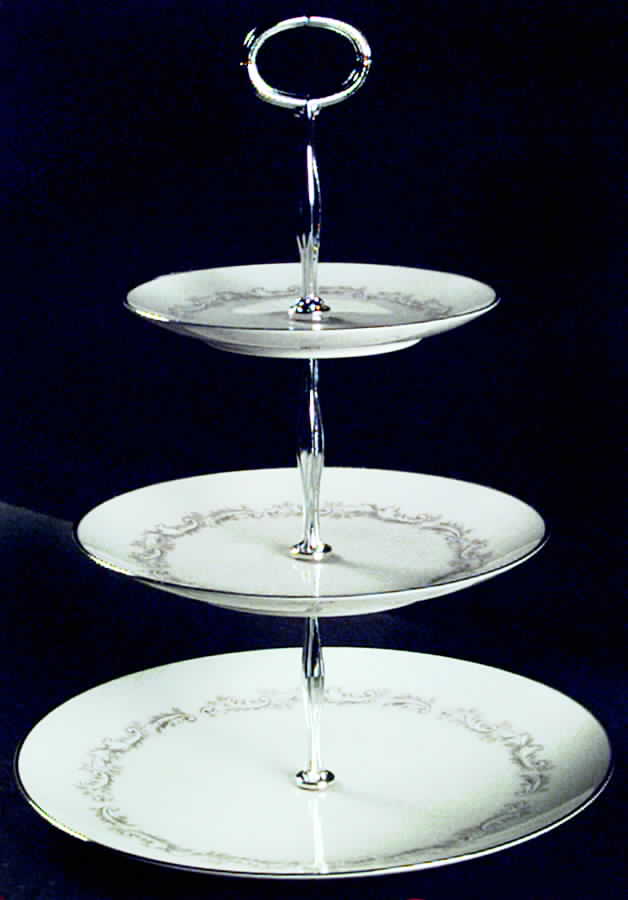Marquis 13 7/8"-14 1/4" 3-Tiered Serving Tray(DP,SP,BB) HC by Noritake-1