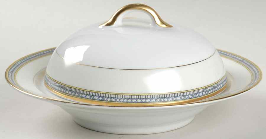 Marseilles Round Covered Butter by Noritake-1