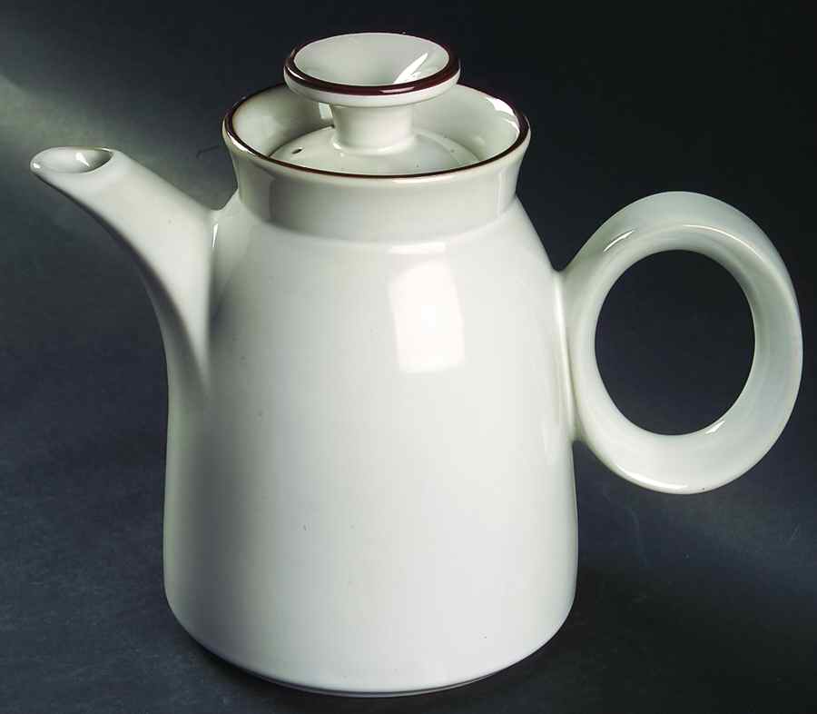 Marshmallow Tea/Coffee Pot & Lid by Noritake-1
