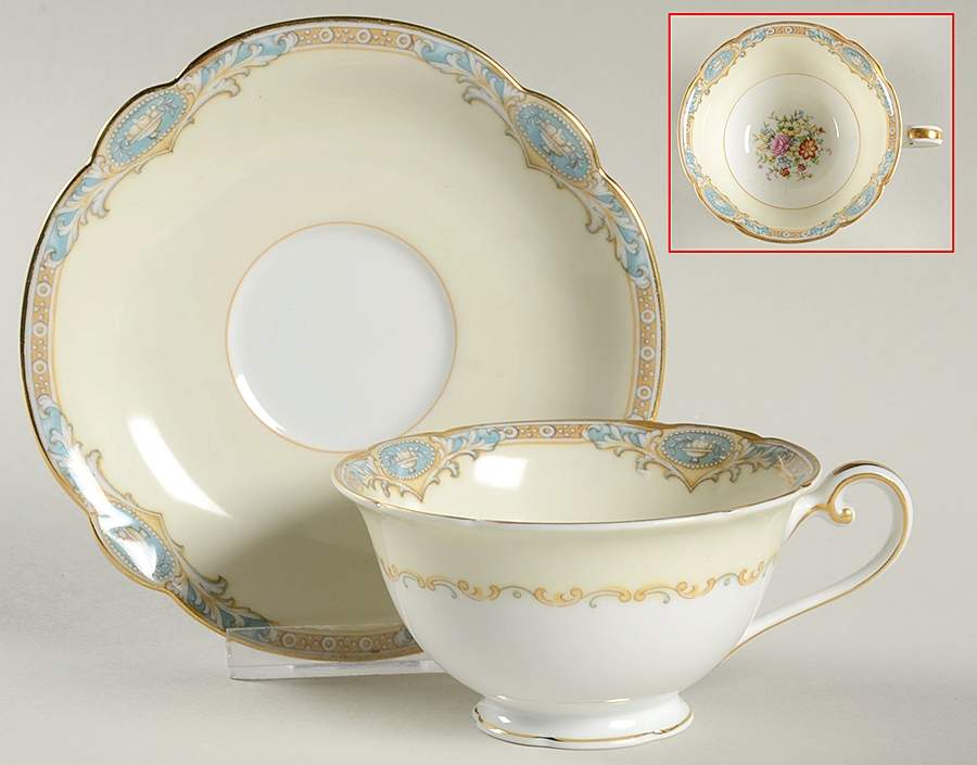Marvelle Footed Cup & Saucer Set by Noritake-1