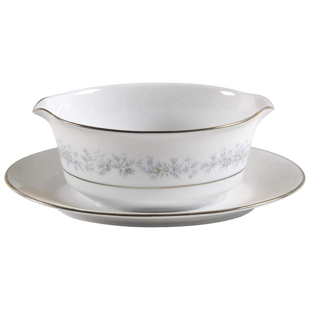 Marywood Gravy Boat with Attached Underplate by Noritake-1
