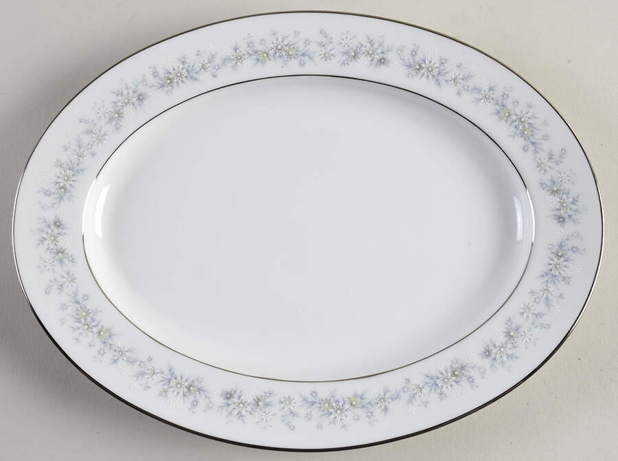 Marywood 12" Oval Serving Platter by Noritake-1
