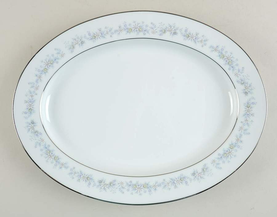 Marywood 14" Oval Serving Platter by Noritake-1