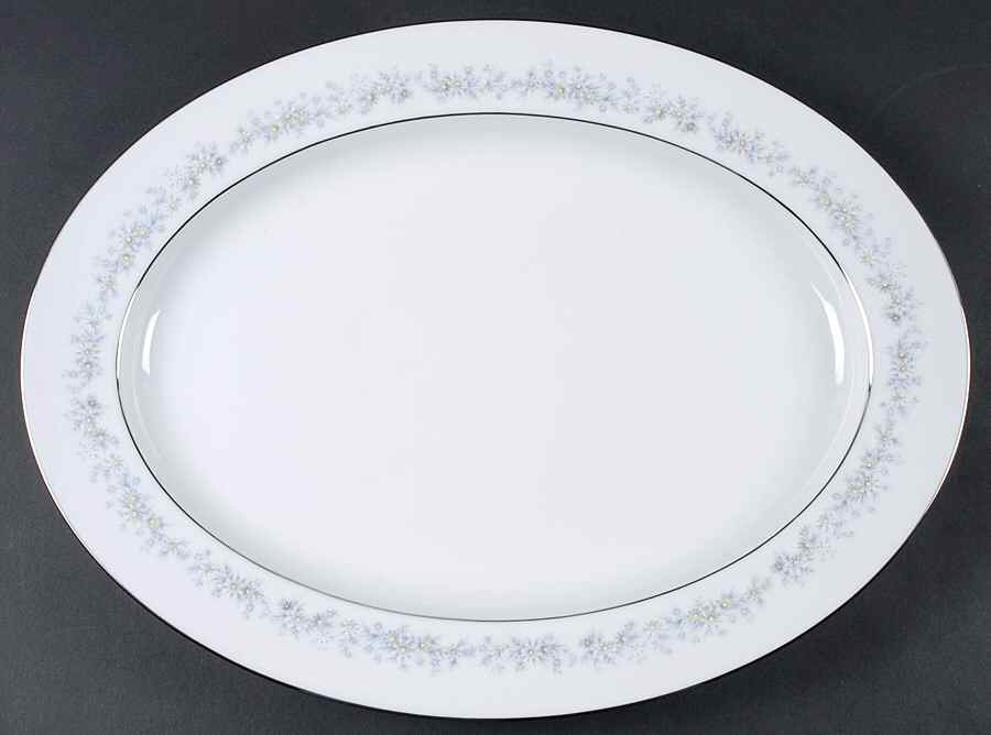 Marywood 16" Oval Serving Platter by Noritake-1