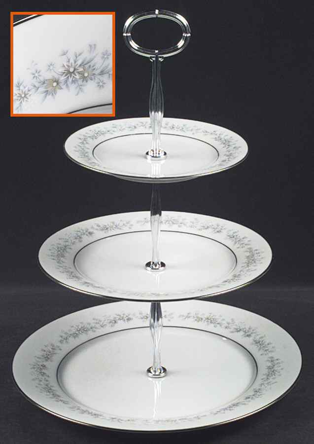 Marywood 13 7/8"-14 1/4" 3-Tiered Serving Tray(DP,SP,BB) HC by Noritake-1