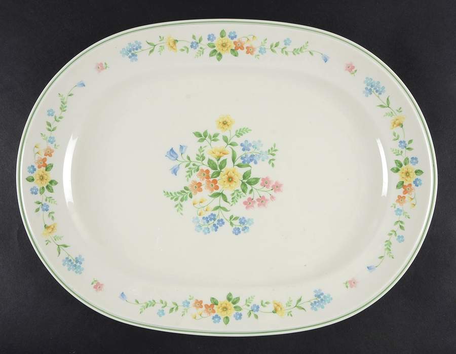 Matchmaker 15" Oval Serving Platter by Noritake-1