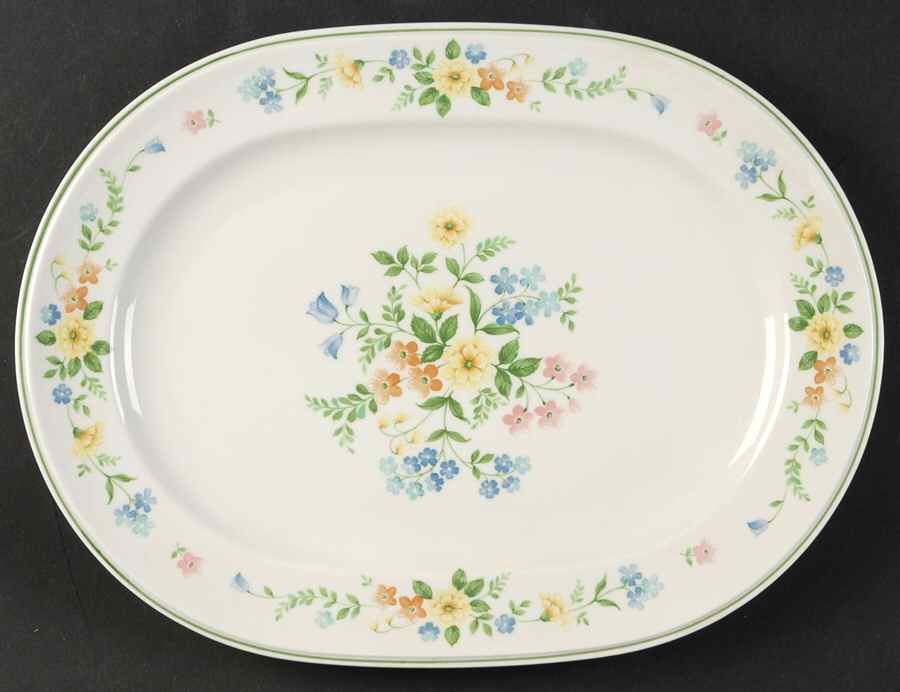 Matchmaker 13" Oval Serving Platter by Noritake-1