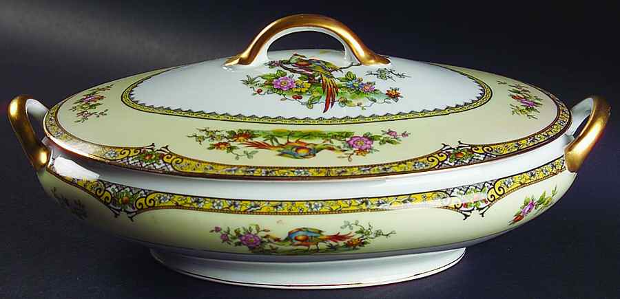 Matrix Oval Covered Vegetable by Noritake-1