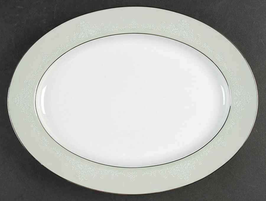 Maureen 13" Oval Serving Platter by Noritake-1