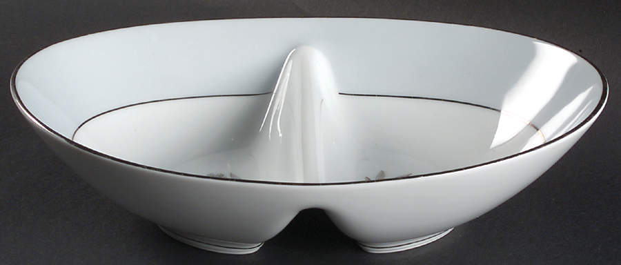 Mavis 10" Oval Divided Vegetable Bowl by Noritake-1