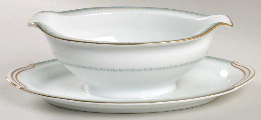 Maya Gravy Boat with Attached Underplate by Noritake-1