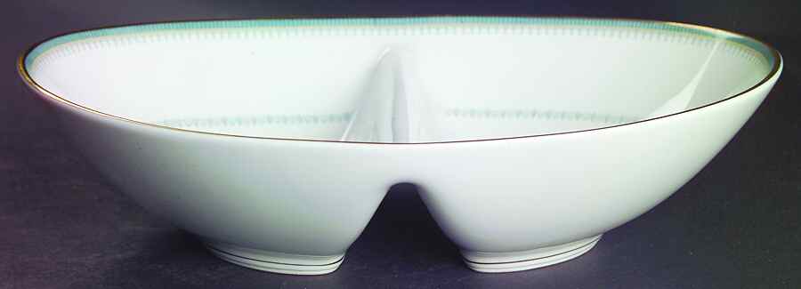 Maya 10" Oval Divided Vegetable Bowl by Noritake-1