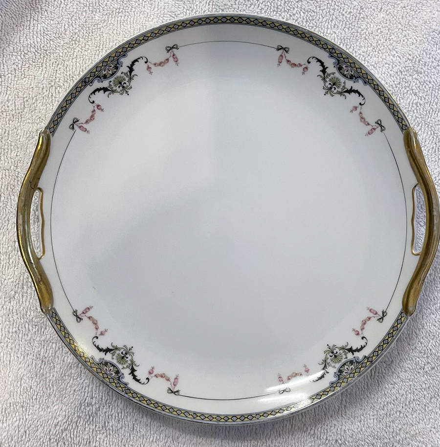 Mayfair (Gold Trim) Handled Cake Plate by Noritake-1