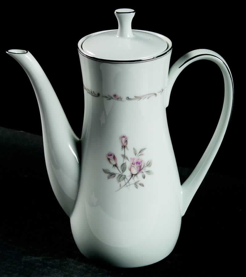 Mayfair (Platinum Trim) Coffee Pot & Lid by Noritake-1