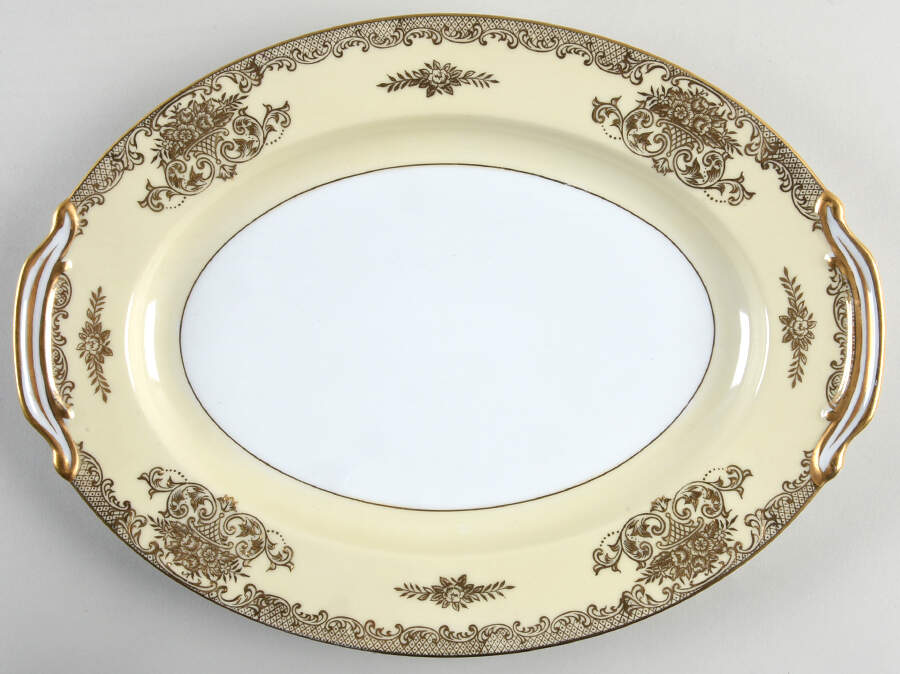 Mayfield 12" Oval Serving Platter by Noritake-1