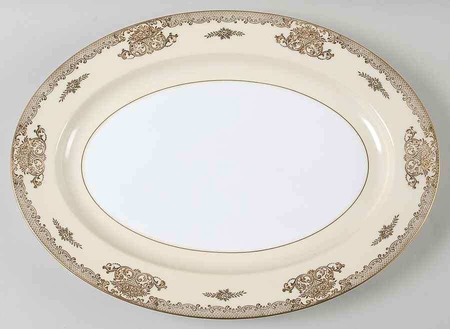 Mayfield 16" Oval Serving Platter by Noritake-1