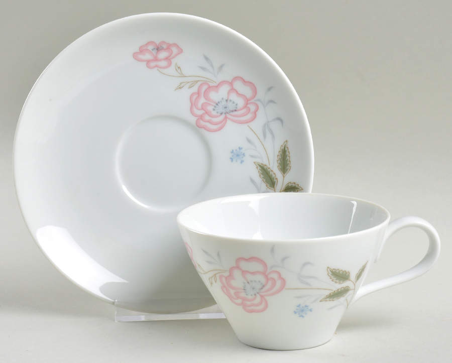 Maysville Flat Cup & Saucer Set by Noritake-1