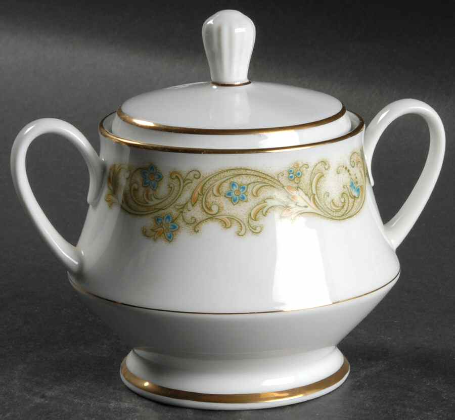 Maytone Sugar Bowl & Lid by Noritake-1