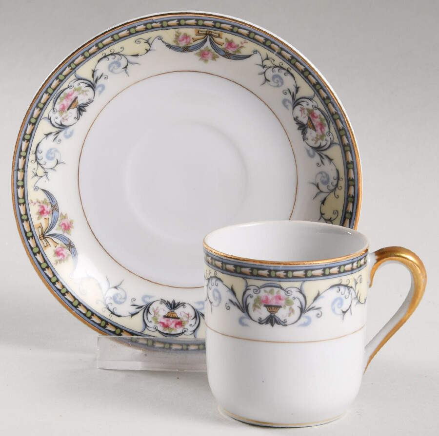 Mayville Flat Demitasse Cup & Saucer Set by Noritake-1