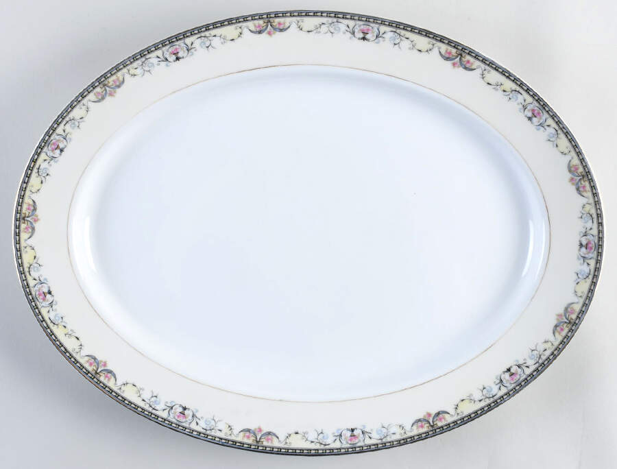 Mayville 18" Oval Serving Platter by Noritake-1