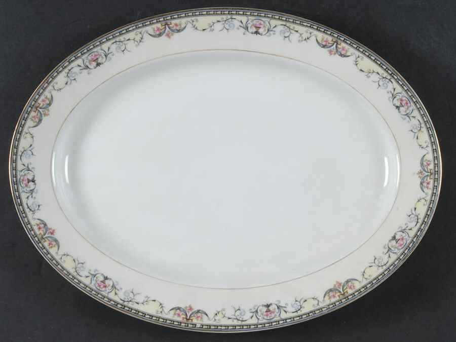 Mayville 13" Oval Serving Platter by Noritake-1