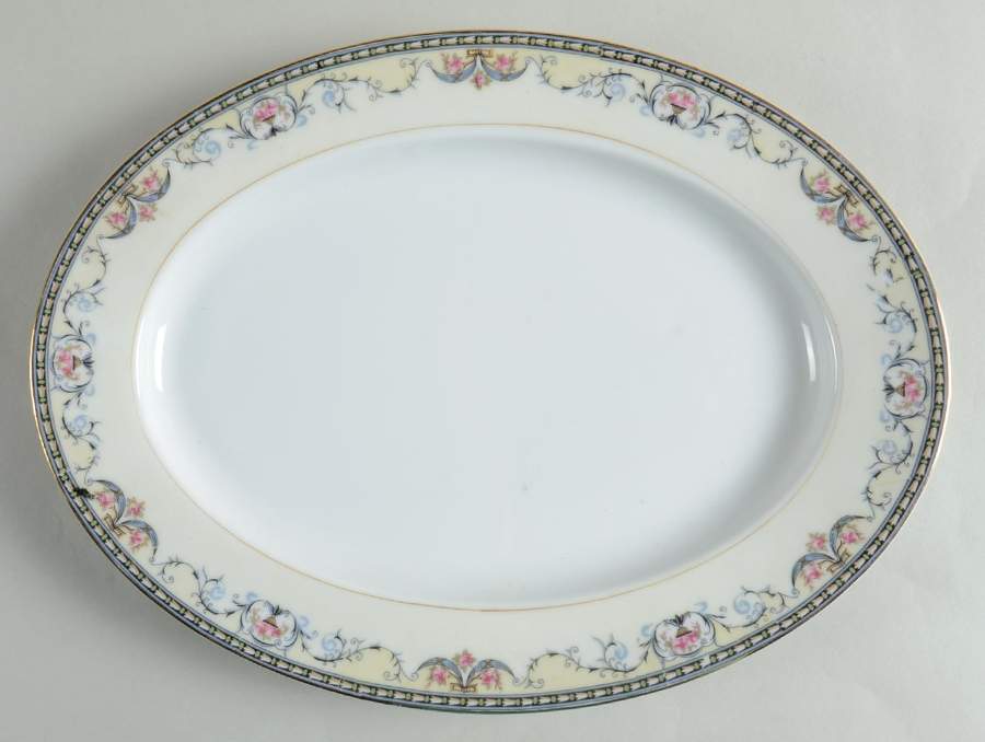 Mayville 11" Oval Serving Platter by Noritake-1