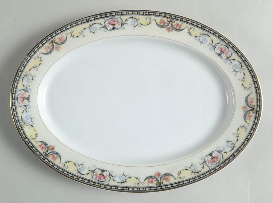Mayville 10" Oval Serving Platter by Noritake-1