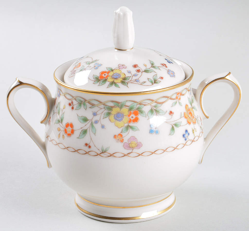 Meadow Sugar Bowl & Lid by Noritake-1